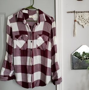 Pac Sun plaid button up